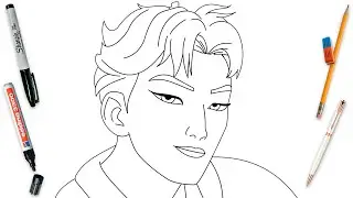 How To Draw Abby K-Pop Demon Hunters Easy Step By Step | KPop Demon Hunters Art Lesson