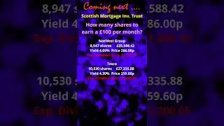 How to earn &pound;100 per month from dividends in Natwest Group, Tesco or Scottish Mortgage.