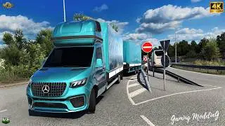 ETS2 1.57 | Realistic Driving | Mercedes-Benz Sprinter Tourer Megamod | POV 4K | #ets2
