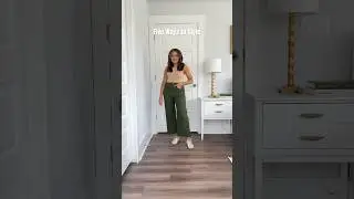 Five ways to style cropped wide leg pants! I&rsquo;m 5&rsquo;0 and these are all unaltered!