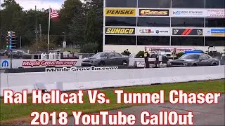 Ral Hellcat vs Tunnel Chaser&rsquo;s Demon, Maple Grove Raceway, October 2018