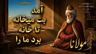 Divan-i Shams - 73 - AI- Rumi -  مولانا » دیوان شمس ,آمد بت میخانه تا خانه برد ما را - غزل  ۷۳