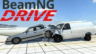 Car hits the ground (BeamNG.drive)
