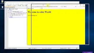 HTML Background Colour Change | HTML | Lec-24 |  Bhanu Priya