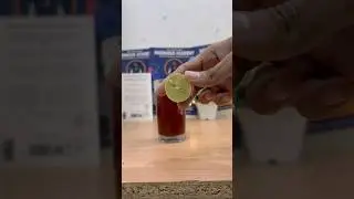 Science ex&hellip;🔥water vs ￼ turmeric vs ￼detergent vs ￼lemon 🍋 🌈🔥 #shortsfeed #experiment #viral