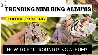 Trending Mini Ring Albums |Mini Polaroid Ring Album |Trending Round Ring Album | Editing & Printing