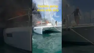 Captain wants to go down with his ship. Crazy morning in the U.S.V.I's #charterkai #streetwavesorg