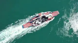 Portaferry. The Ferry. Strangford Lough. Drone Footage