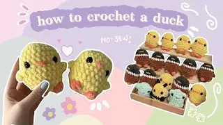 how to crochet a duck 🐥 (beginner, NO-SEW) quick market make