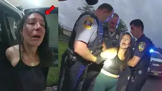 Drunk Woman PUBLICLY EMBARRASSES Herself During DWI Arrest in Holmdel Township, NJ