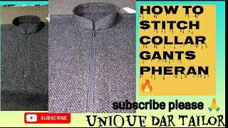 How to stitch collar gants Pheran 🔥 step 🪜by step 