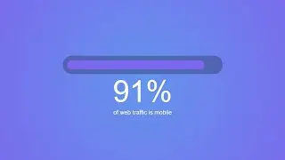 Percentage Bar HTML Animation - HTML Loading Effect #html #css #javascript