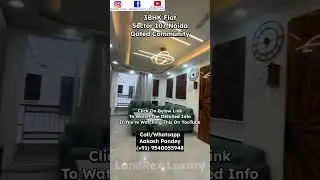 3BHK Builder Flat In Noida #builderfloor #noidaproperty #freeholdproperties #onloan #gatedcommunity