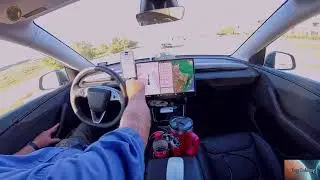 Tesla FSD 14.1.4 Long-Haul Drive | 530 Miles on FSD Corpus Christi &rarr; SPI, TX (Zero Takeovers)