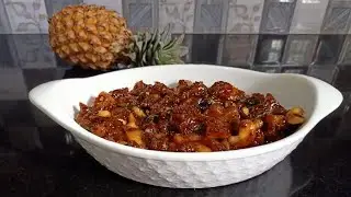 Sri Lankan Style Spicy Pineapple curry/මැලේ ස්ටයිල් අන්නාසි කරි