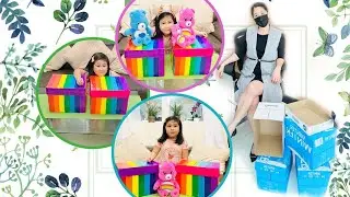 DIY: Simple way to recycle used cardboard box into toy storage box