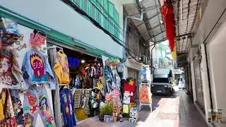 🇹🇭4K | Hidden Alleys of Bangkok Chinatown: Walking Between Song Wat Rd and Sampeng market (Vanich 1)