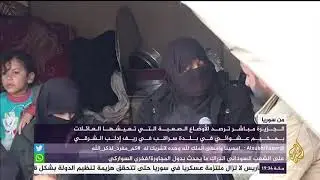 معاناة السوريين في مخيمات عشوائية في بلدة سراقب بريف إدلب