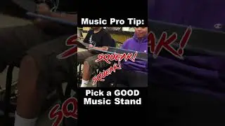 Pro Tip for Musicians: Pick a GOOD music stand. Say NOPE to wobbly, cracked, squeaky, or weak ones.