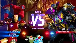 SPIDERMAN & IRONMAN VS ULTRON SIGMA FIGHT IN MARVEL VS CAPCOM INFINITE! WITH OGGY