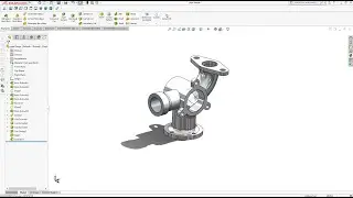 Solidworks Tutorial Pipe with Flange using Extruded Swept and Revolved #solidworks