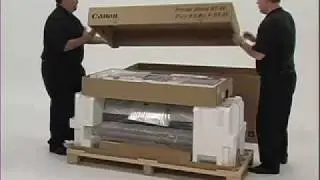 Canon imagePROGRAF iPF700 series large format printer installation 36