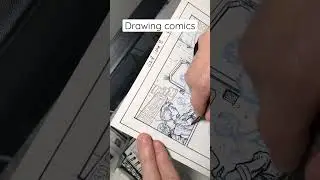 Inking comics with a Deleter nib and microns