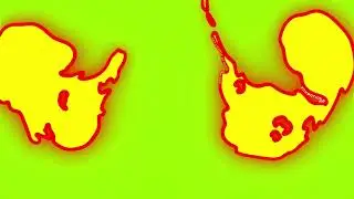 Cartoon Liquid FX Elements Green Screen Pack