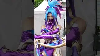 BEST Akali Cosplay? League of Legends Worlds 2023 😍 #shorts