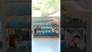 SIMPLE Birthday message 💙💖 #gift #diy #cardboard #paper