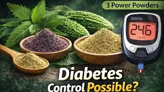 3 Magic Powder 🌿 | Sugar Control ka Desi Formula | Neem Karela Jamun #youtube 