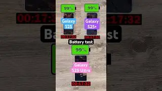 Samsung Galaxy S25 series battery test!