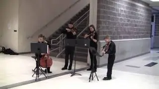 Rieth Quartet; Eleanor Rigby; Playing at Stella's 2016 Winter Ballet; Noah14,Stella13,Nathan11,Liam9