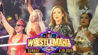 Women's Tag Title Match Entrances, Becky Lynch's Return! - WWE WrestleMania 41 | Sunday | Fancam
