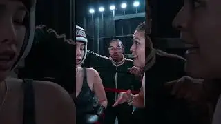 The coach for this fighter at Jasontheweens boxing event wanted her fighter to go all out! 😂