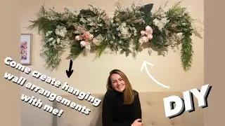 DIY Floral Hanging Wall Arrangements - Pinterest Inspired!