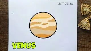 How to draw VENUS - Easy Drawing videos for all - Learn to draw Planets