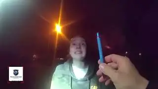 Drunk Teen Karen Tries to Fight Police After Driving Up to Crime Scene