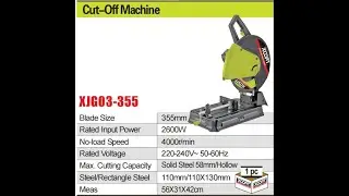 XCORT TOOLS XJG03-355 CUT-OFF MACHINE Electric 2600w Cut Off Saw 355mm Metal Cutting Machine