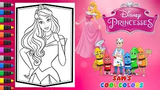 Coloring Sleeping Beauty Princess Aurora | Disney Princess Aurora Sleeping Beauty Coloring Page