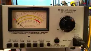 Inspecting The Functioning Of My New SENCORE PR 57 Isolation Transformer