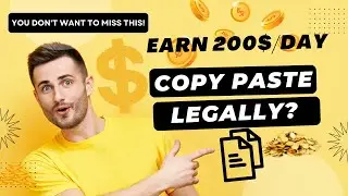 Earn $200 A DAY Copy & Pasting Photos Online For FREE Legally! (Make Money Online)