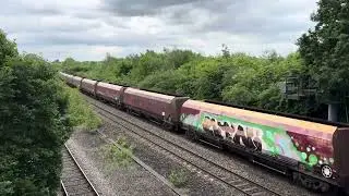Class 66. Ratcliffe on Soar to Barnetby. Doe Hill.