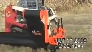 Silt Fence Plow Attachment for Skid Steer Loaders Demo