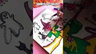 Halloween art | Easy scare crow drawing 👻#art #youtube #painting #viral #video
