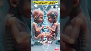 How Twins Are Made? 😳 | Identical vs Fraternal Twins Explained with 3D Animation