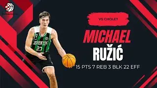 Michael Ružić 15 PTS, 7 REB vs Cholet (17/12/2025) | Joventut Badalona BCL Highlights