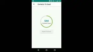 Export Contacts To Excel Sheet #Shorts