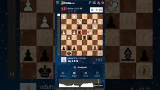 PUSHING PAWN FOR CHECKMATE IS WILD!!!#chess #chessgame #chesscom #magnuscarlsen #blitz #shorts