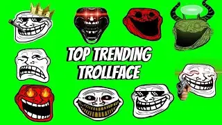 Troll face green screen || NON COPYRIGHTED VIDEO || Viral troll face With Sound effects